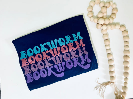 RARE - t shirts bookworm navy