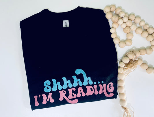 RARE - t shirts Shh I’m reading black